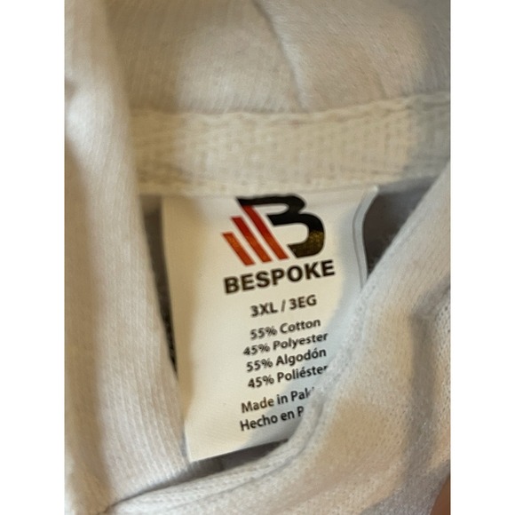 Men's 3XL NWOT San Jose Sharks Bespoke Pullover Hoodie White - Picture 3 of 6